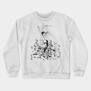 beautiful ballet dancer drawing Crewneck Sweatshirt